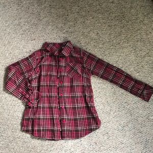 L.L. Bean girls flannel. Size M 10-12